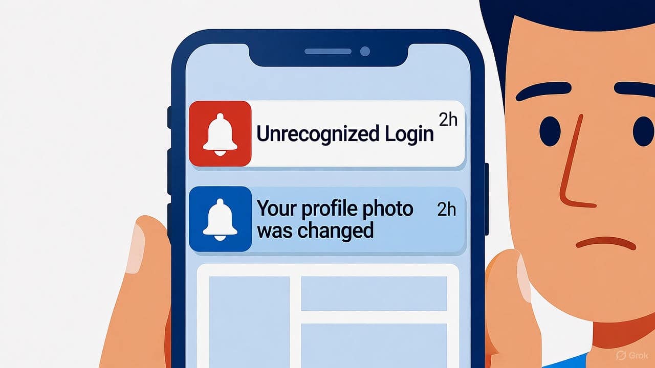 identify hacked facebook account warning signs