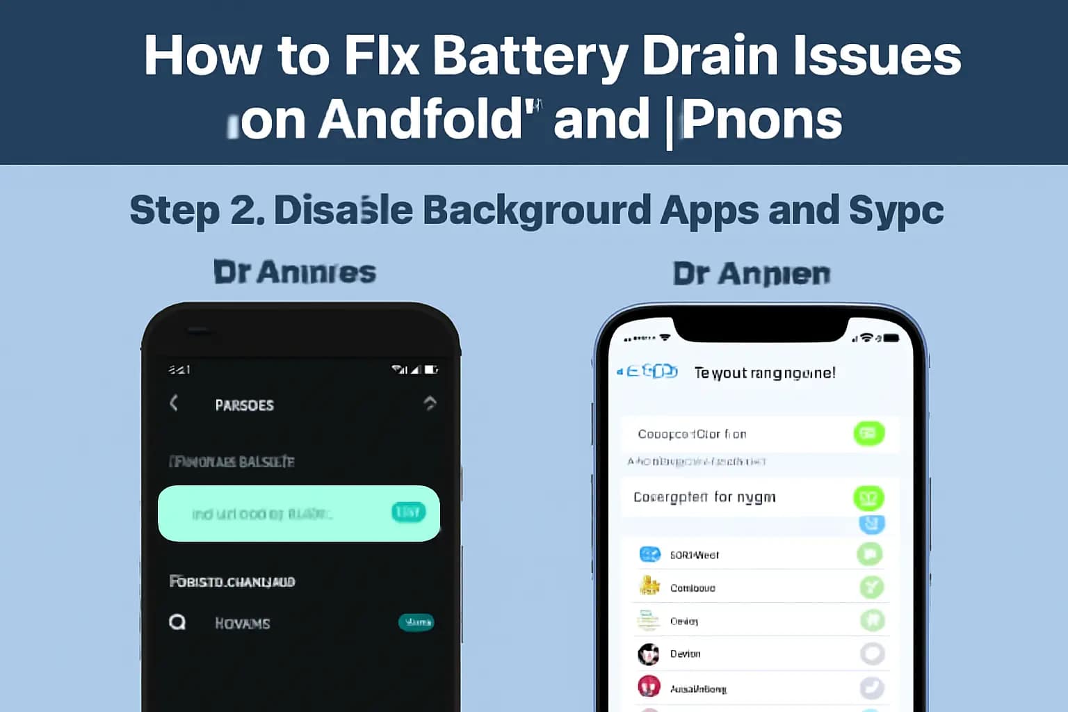 Fix Battery Drain Issues on Android and iPhone - iPhone Battery Settings to Disable Background Apps