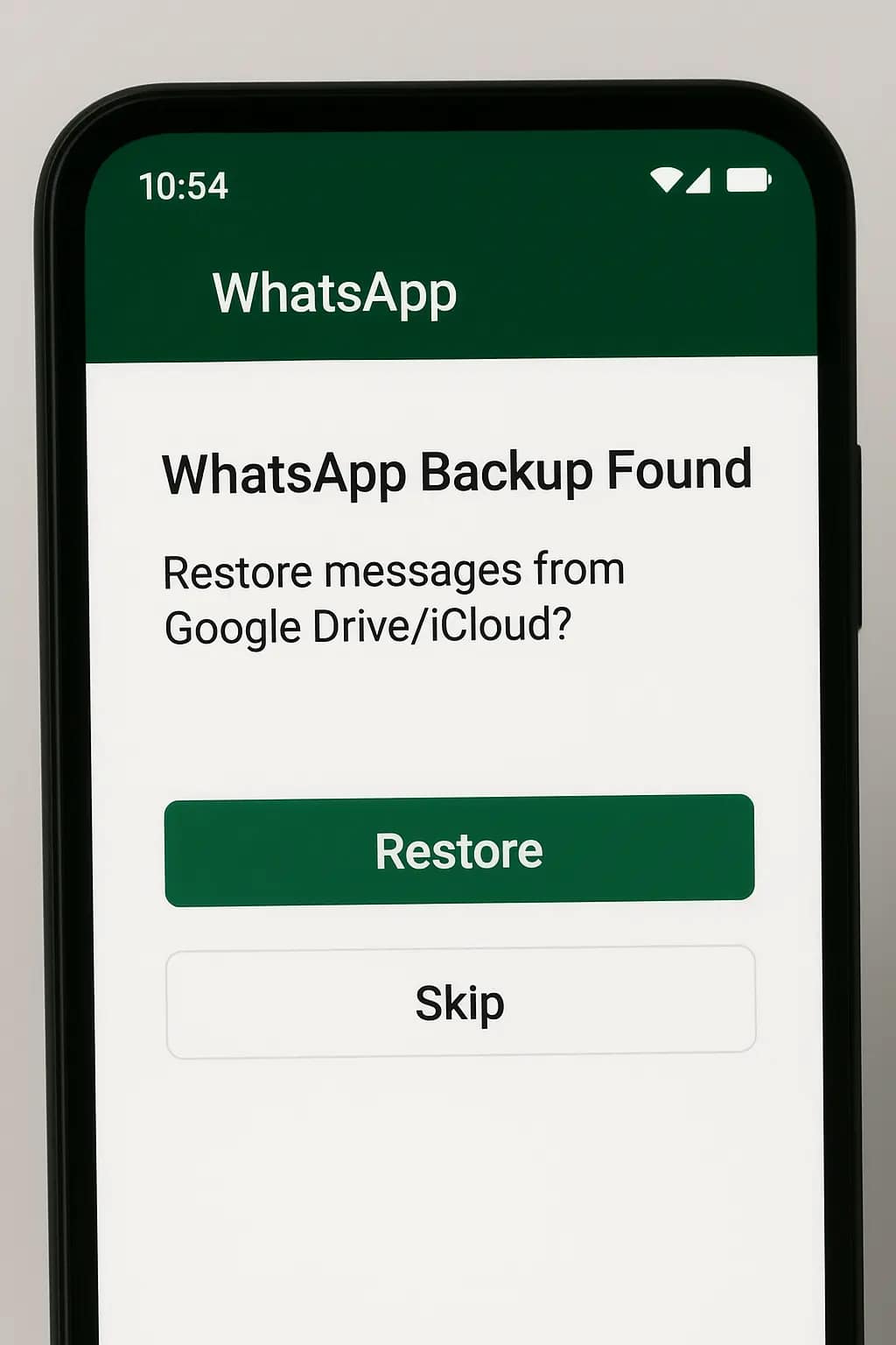Restoring deleted WhatsApp messages from Google Drive or iCloud backup