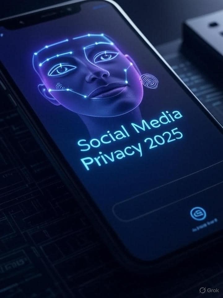 Social Media Privacy 2025 biometric authentication example