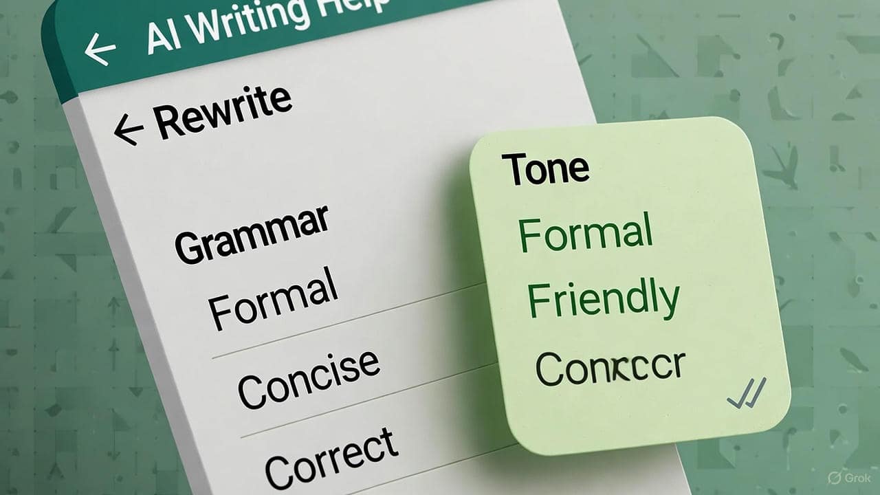 WhatsApp writing help examples 2025